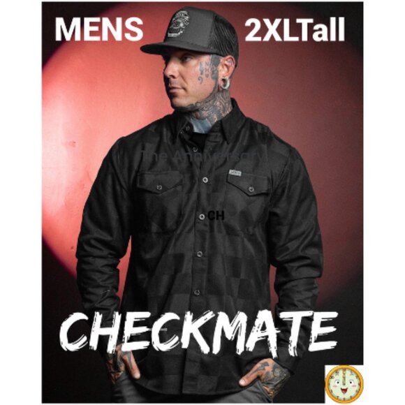 Dixxon Flannel CHECKMATE Limited Edition Flannel Shirt - Men's 2XL Tall - Picture 1 of 13